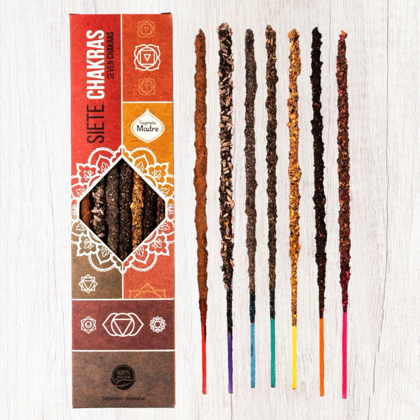 Sagrada Madra Seven Chakra Incense Sticks