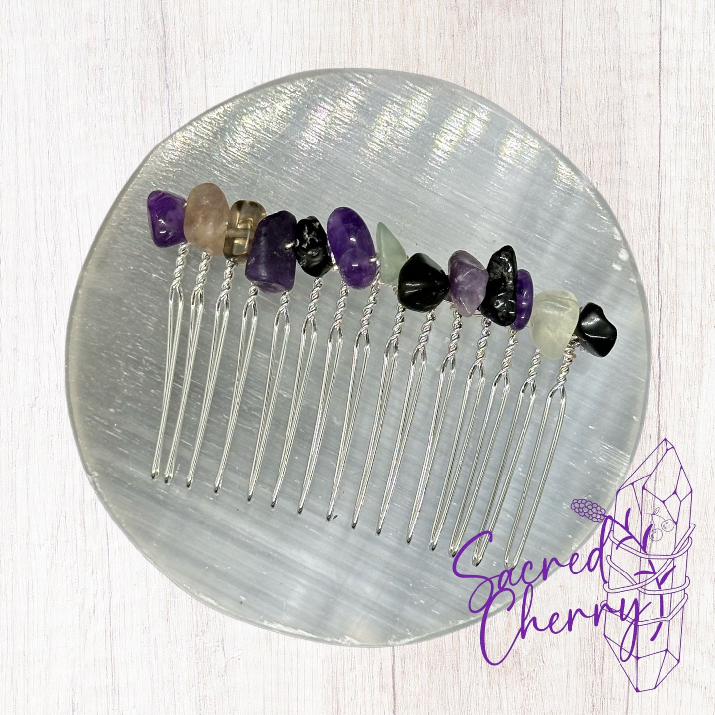 Empath Protection Crystal Hair Comb