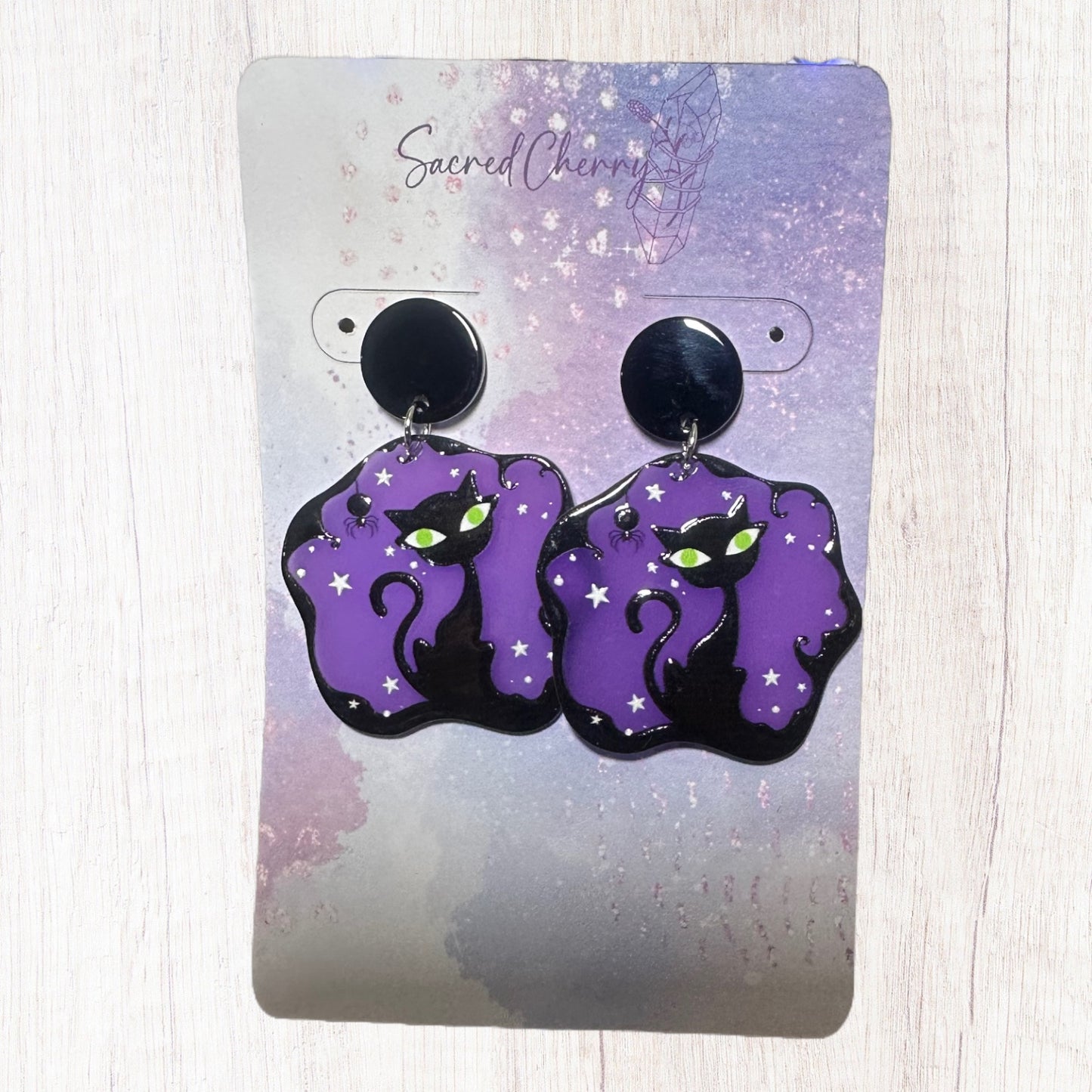 Halloween Spooky Cat Earrings