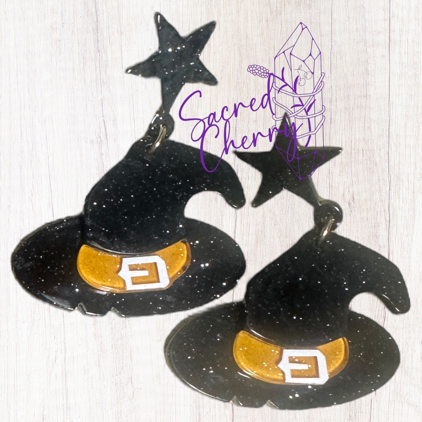 Halloween Witches Hat Earrings