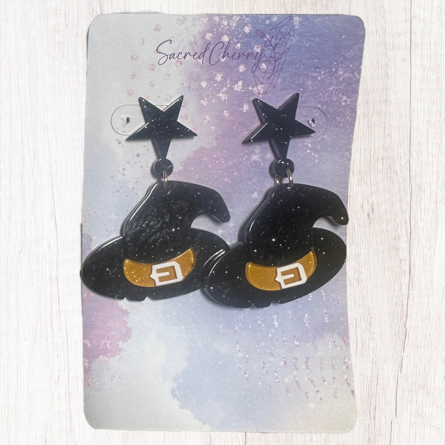 Halloween Witches Hat Earrings