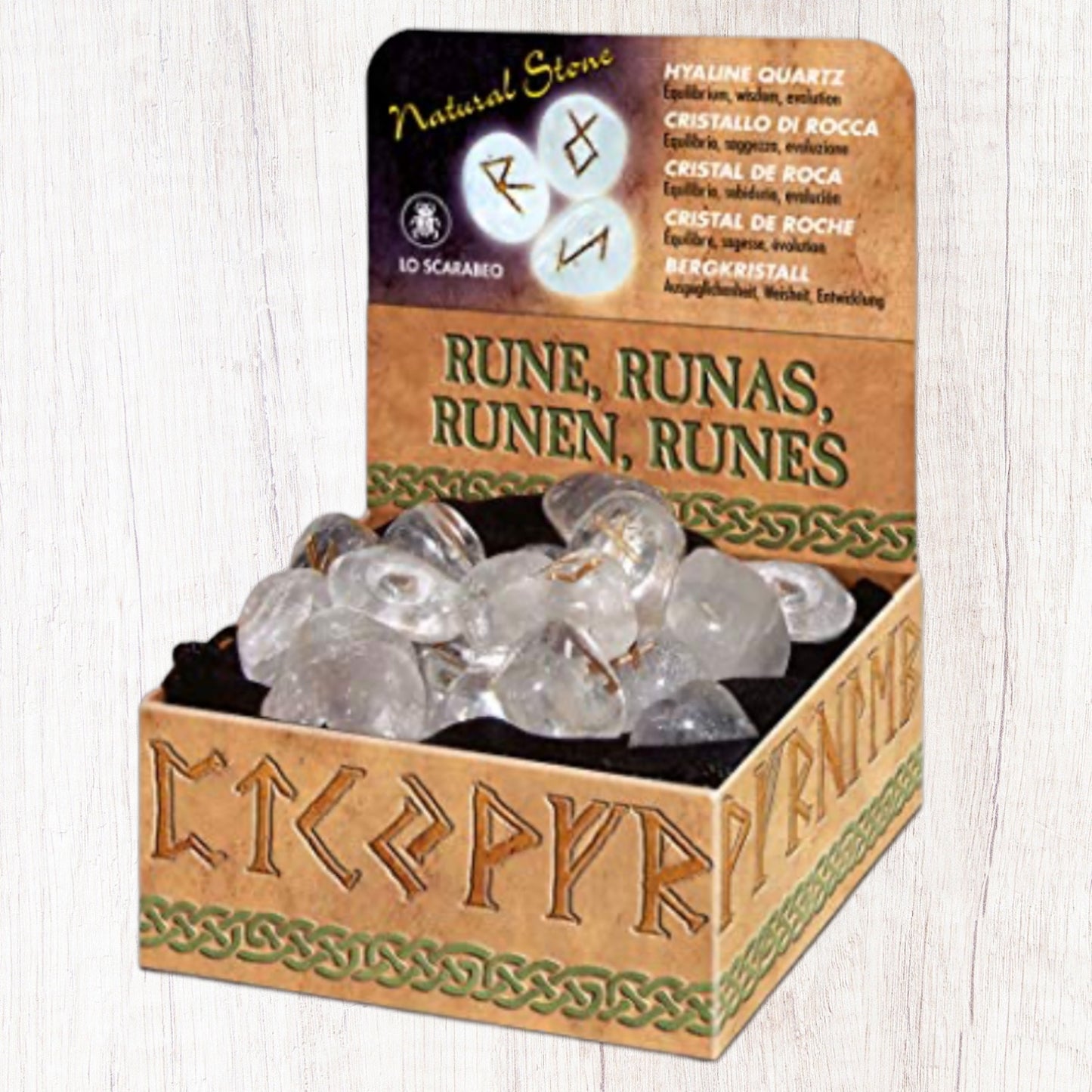 Clear Hyaline Quartz Runes