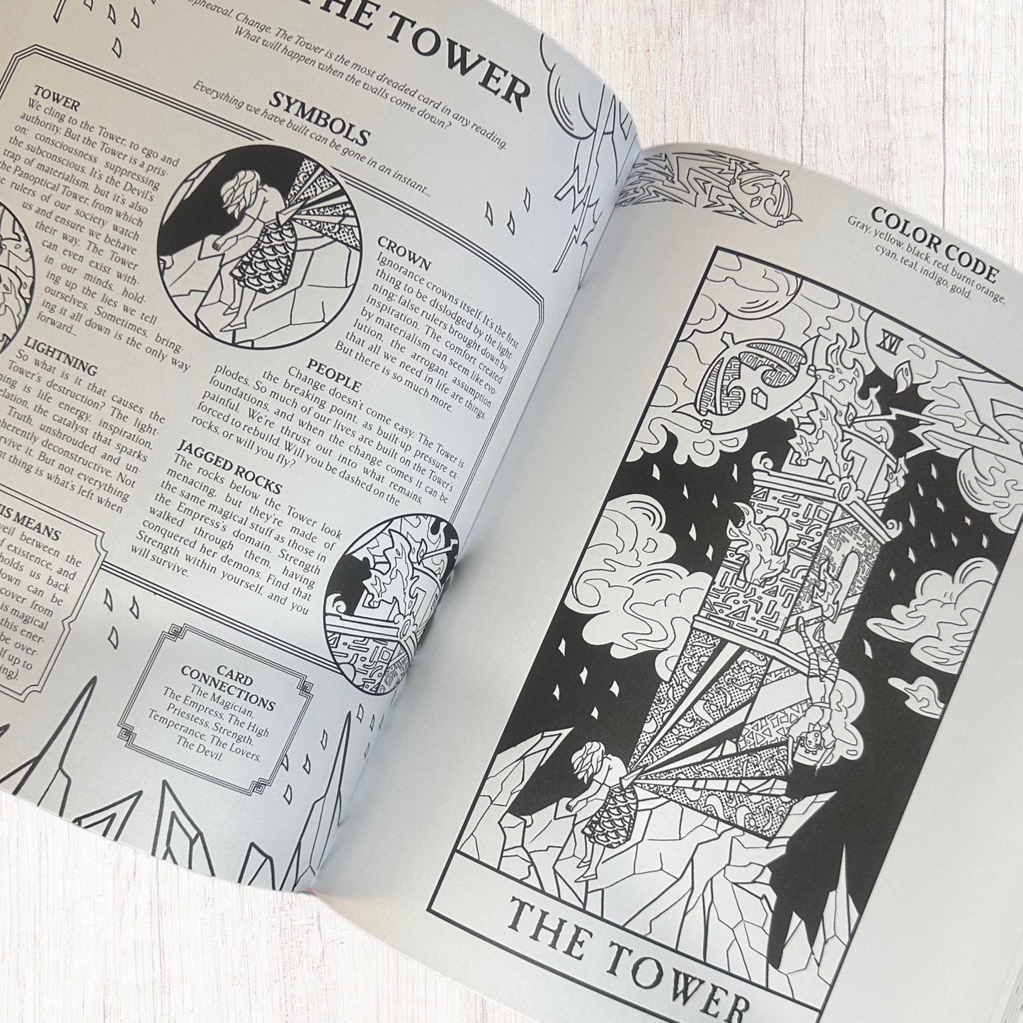 Modern Witch Tarot Colouring Book