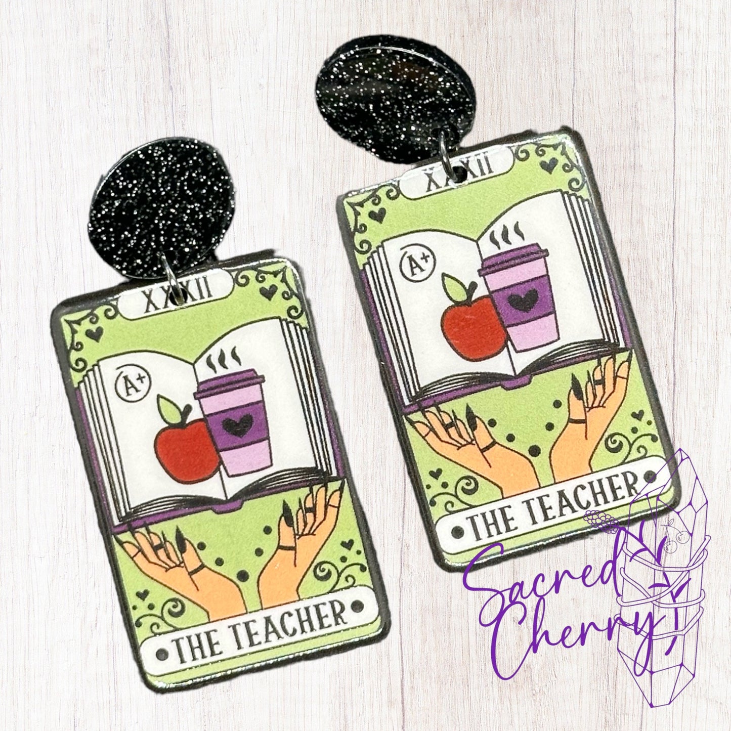 The Teacher Tarot Inspired Earrings