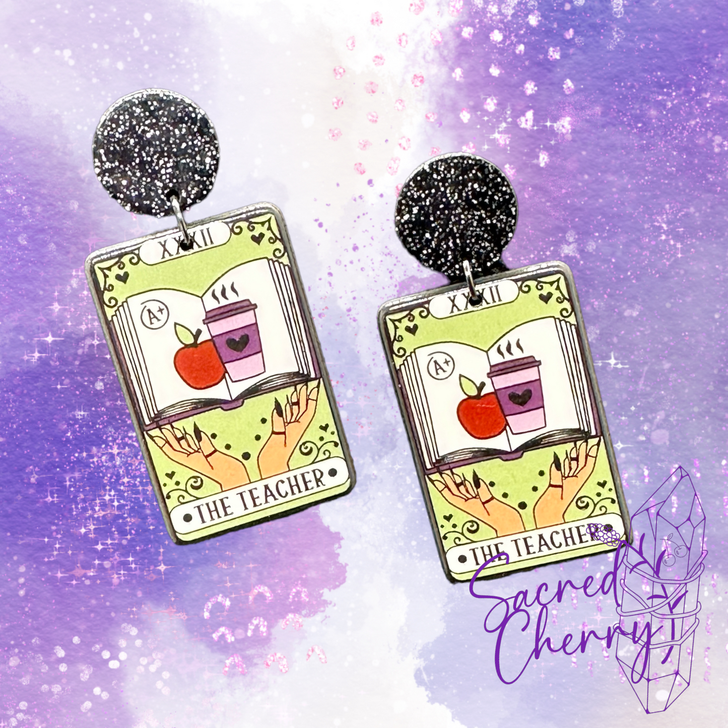 The Teacher Tarot Inspired Earrings