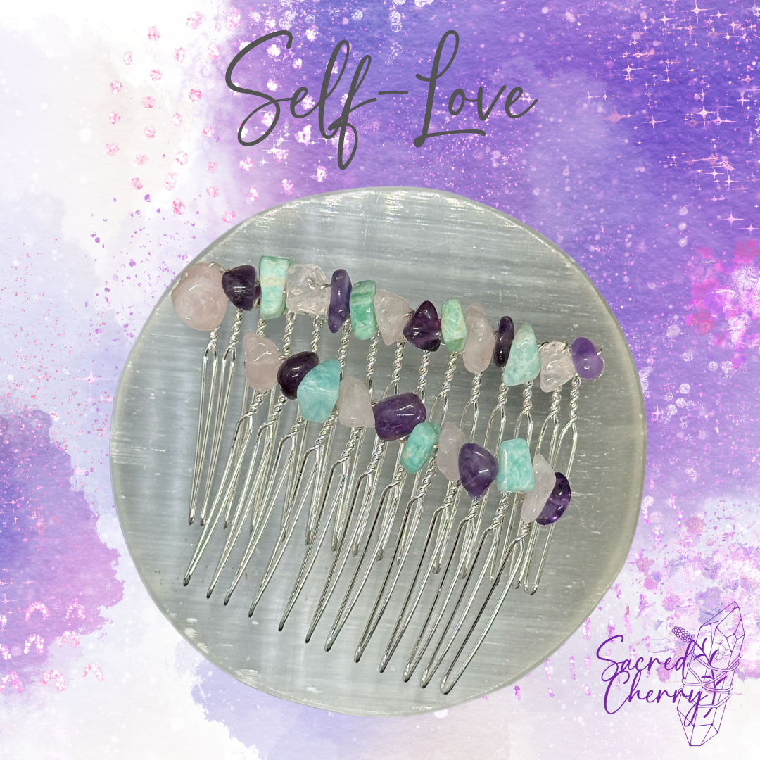 Self-Love Crystal Hair Comb