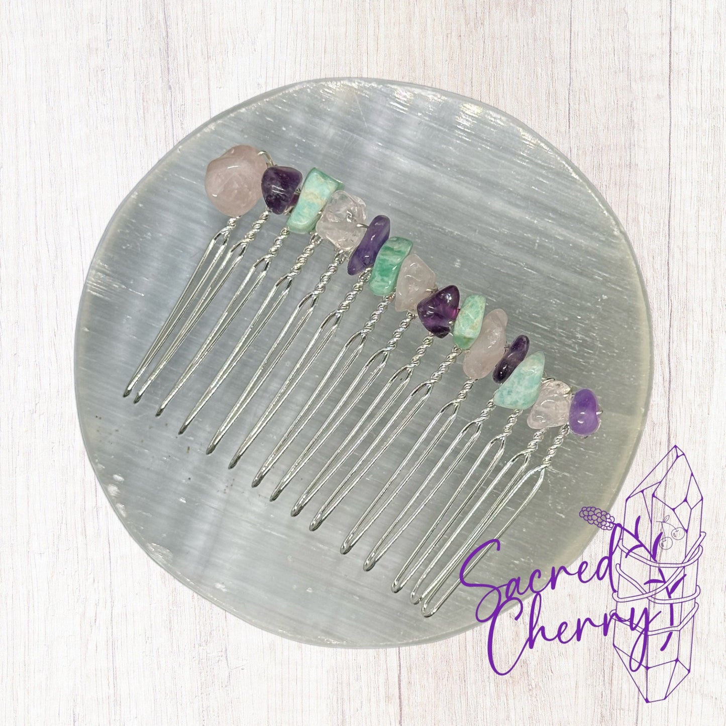 Self-Love Crystal Hair Comb