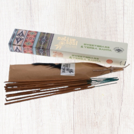 Native Soul Sweetgrass & Yerba Santa Incense Sticks