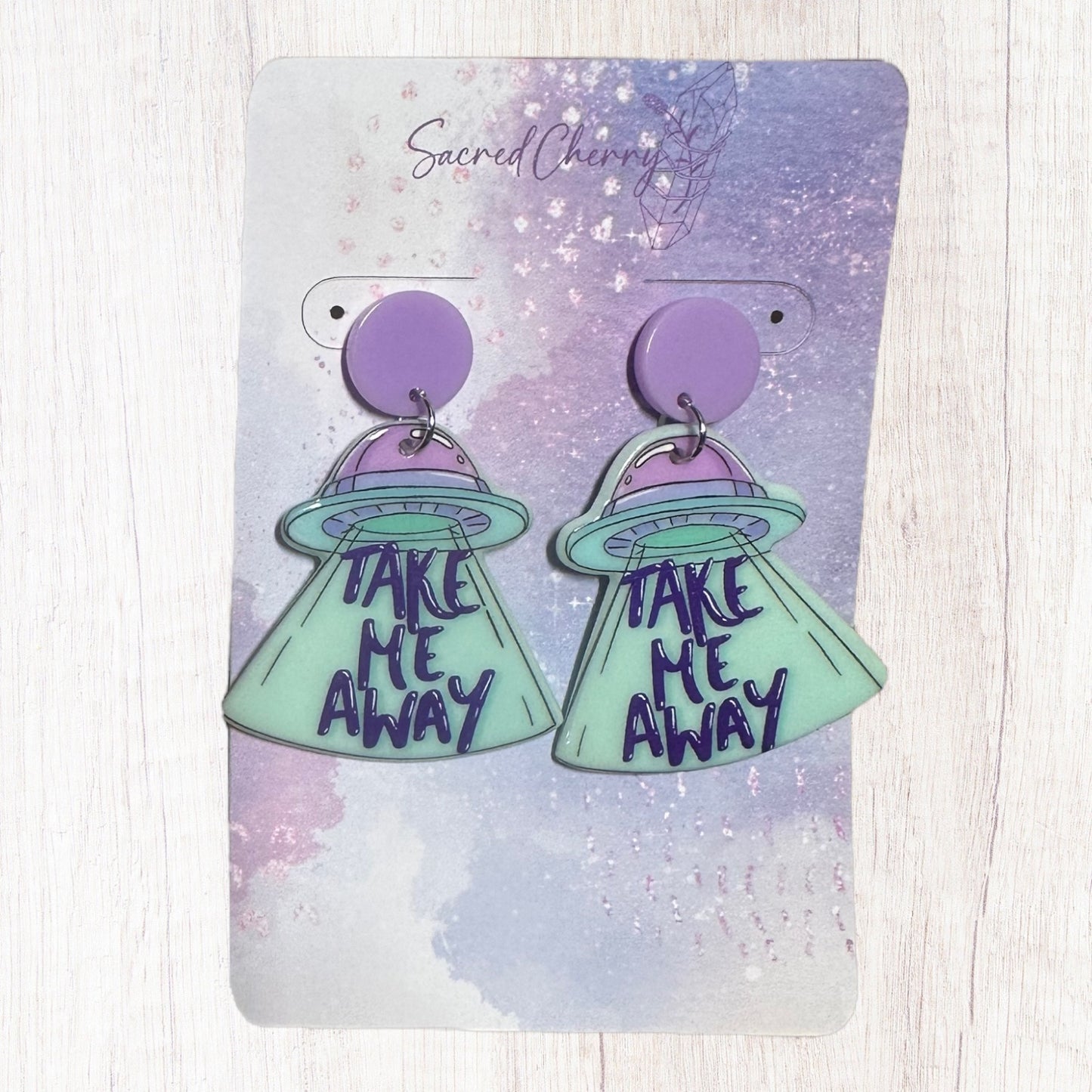 Take Me Away UFO Earrings