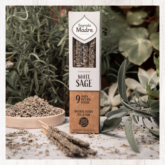Sagrada Madra Natural Herb Incense Sticks White Sage