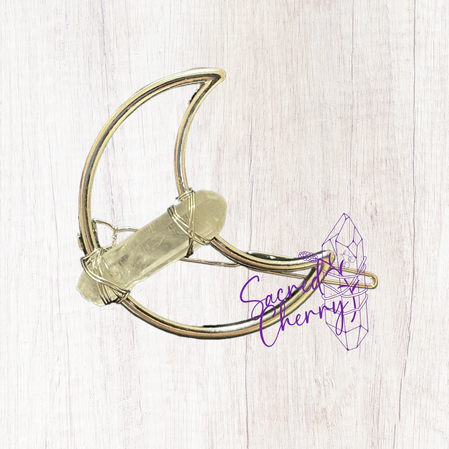 Lemurian Seed Crystal Moon Hair Clio